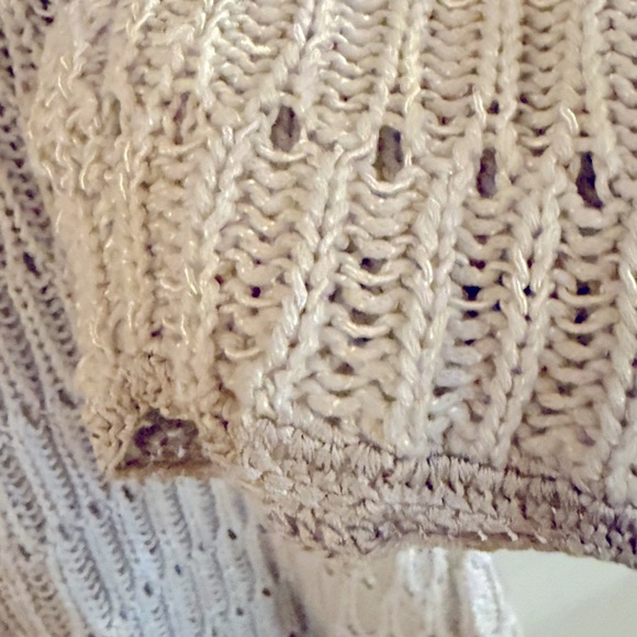 Chicos silver/grey Women’s  Cardigan Sweater  
Chico’s size 3 US 14-16 - Picture 4 of 8